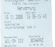 Verwarnung
