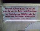 Mülleimeröffnungszeiten
