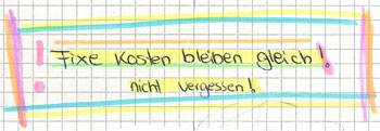 Fixe Kosten bleiben gleich