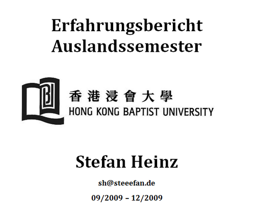 Erfahrungsbericht Hong Kong Baptist University